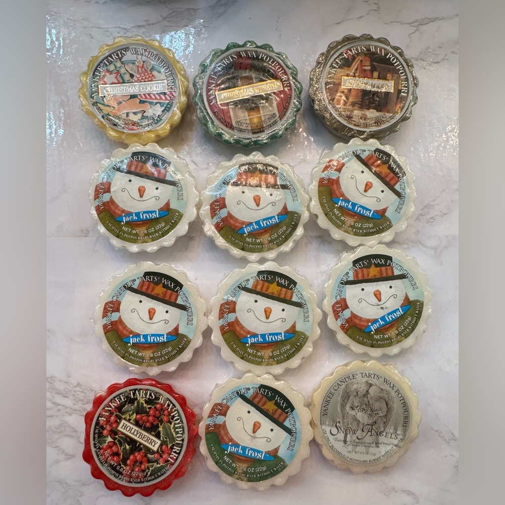 Lot Of 12 Yankee Candle Potpourri Tarts Holiday Scented - All Retired